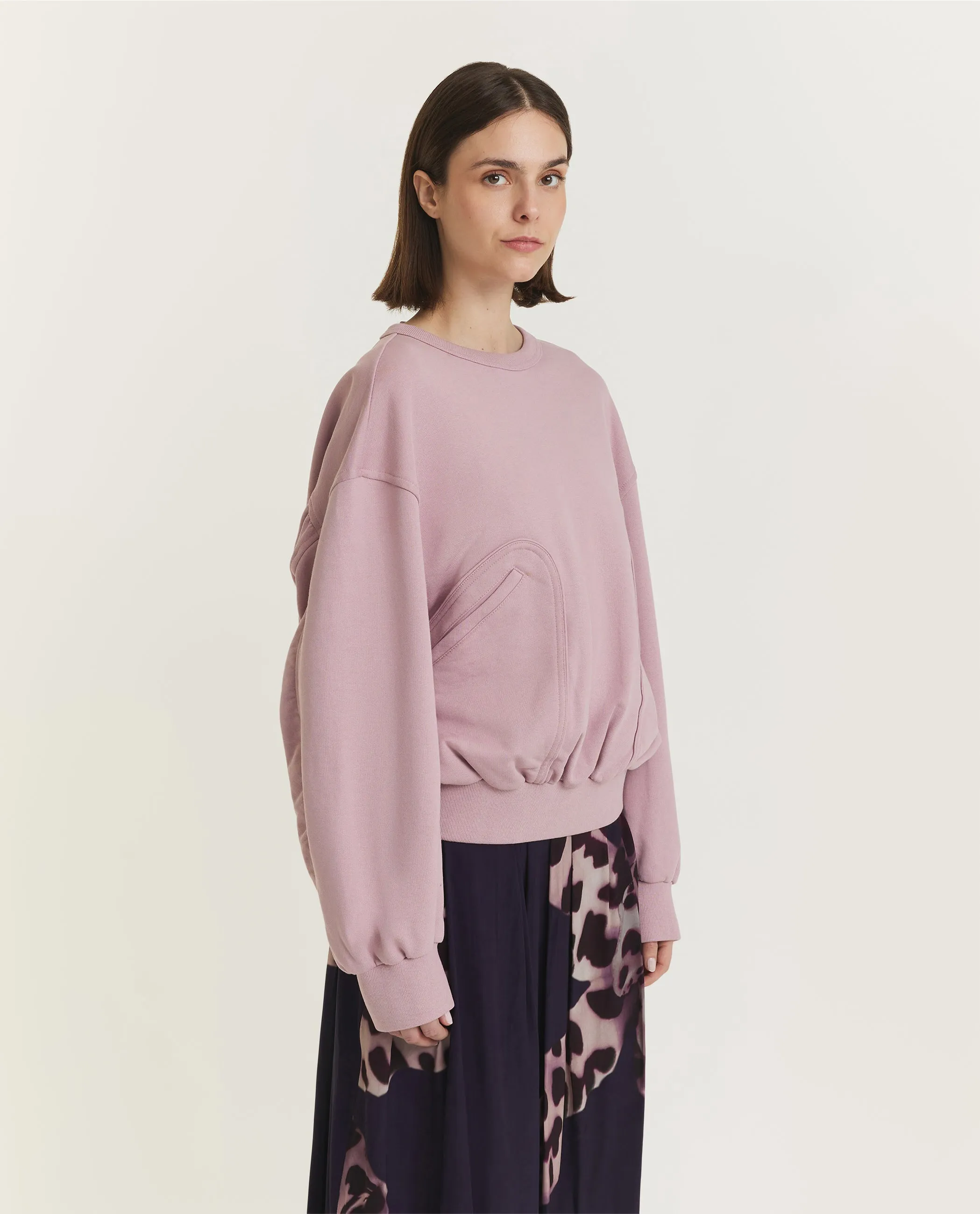 Katoenen Ronde Hals Trui - Roze sold by Pauw Amsterdam product image thumbnail 3