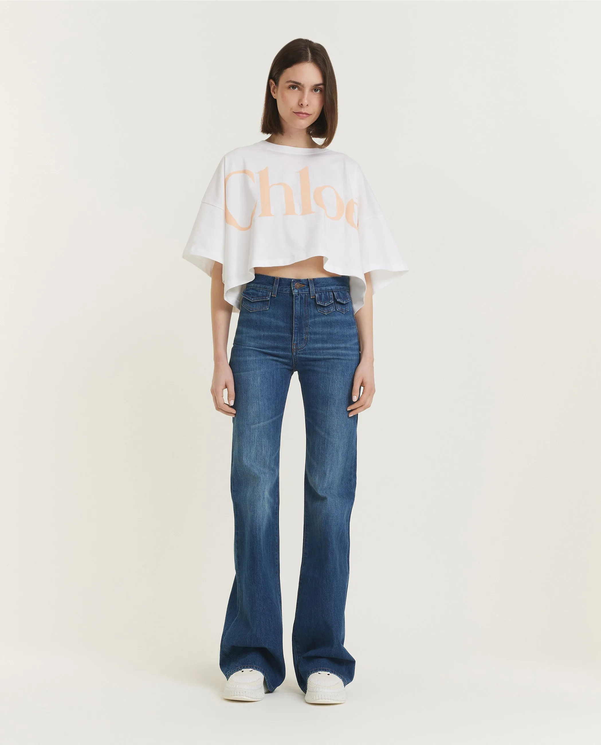 High Rise Flared Jeans - offline only - Blauw sold by Pauw Amsterdam