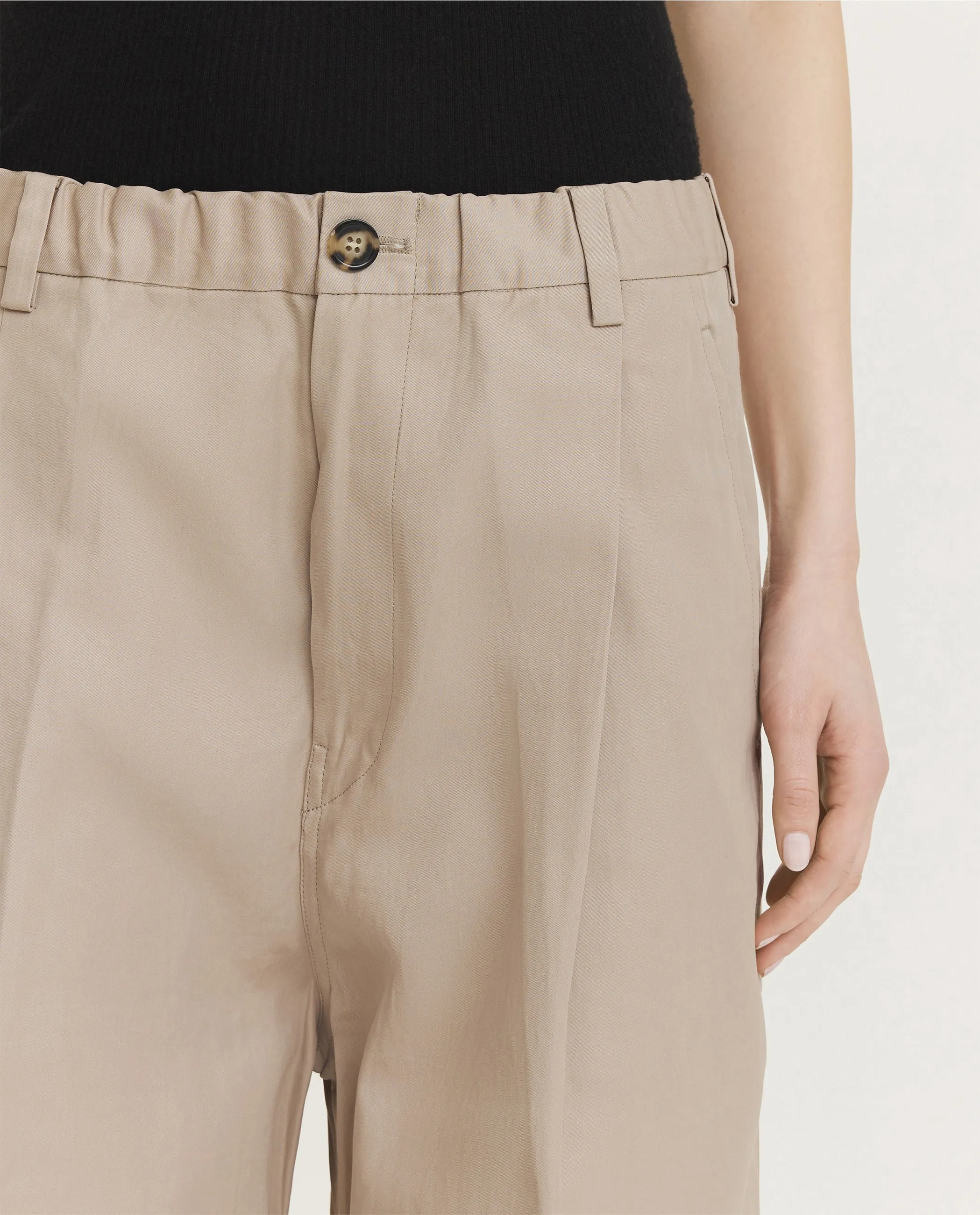 Geplooide Katoenen Broek - Lichtbruin sold by Pauw Amsterdam product image thumbnail 5