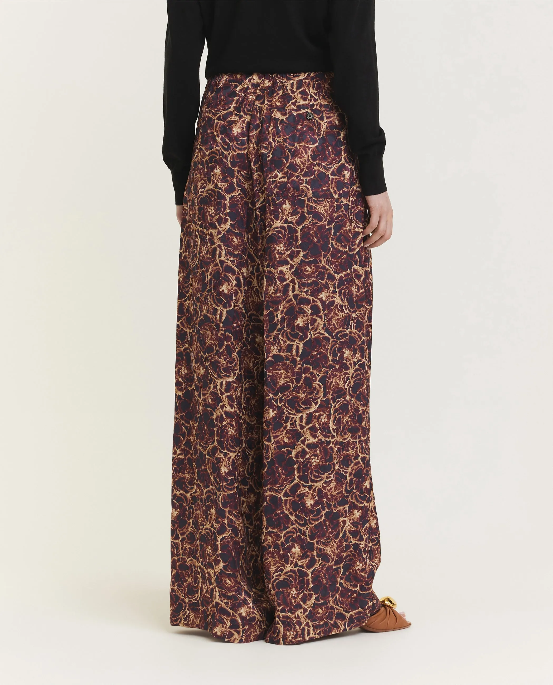 Floral Geprinte Broek - Bruin sold by Pauw Amsterdam product image thumbnail 4