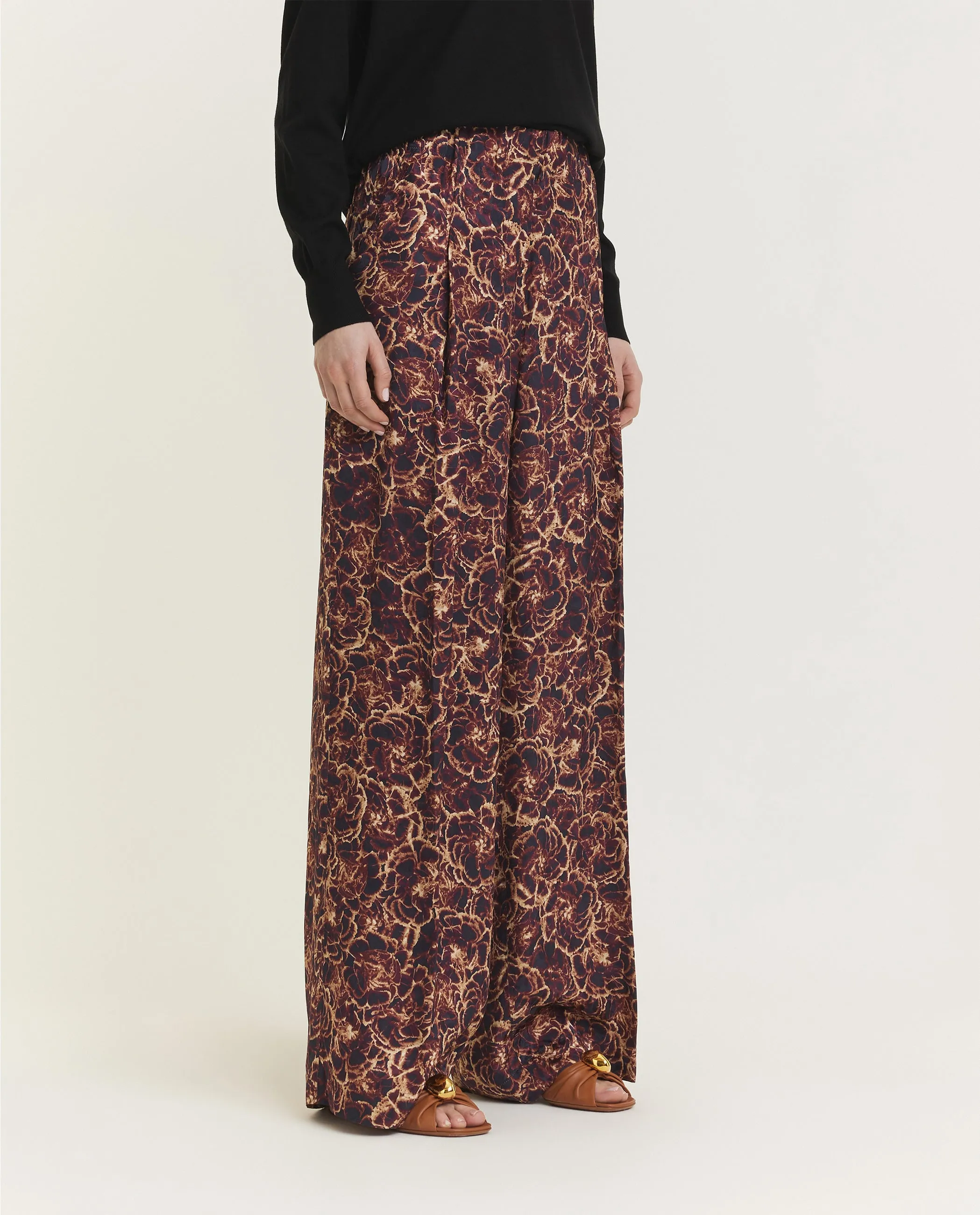 Floral Geprinte Broek - Bruin sold by Pauw Amsterdam product image thumbnail 3