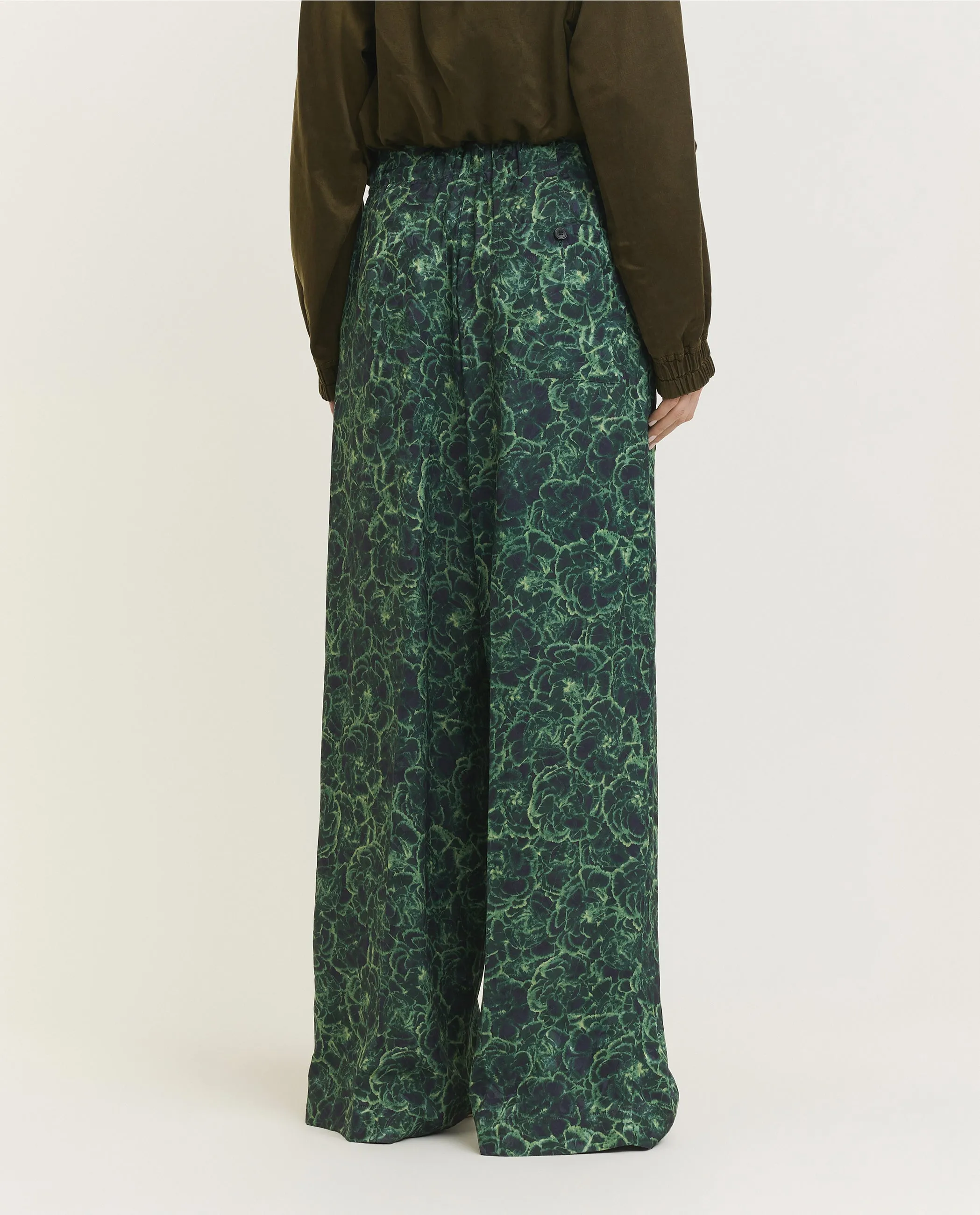 Floral Geprinte Broek - Groen sold by Pauw Amsterdam product image thumbnail 3