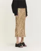 Geprinte Pailletten Rok - Lichtbruin sold by Pauw Amsterdam