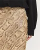 Geprinte Pailletten Rok - Lichtbruin sold by Pauw Amsterdam