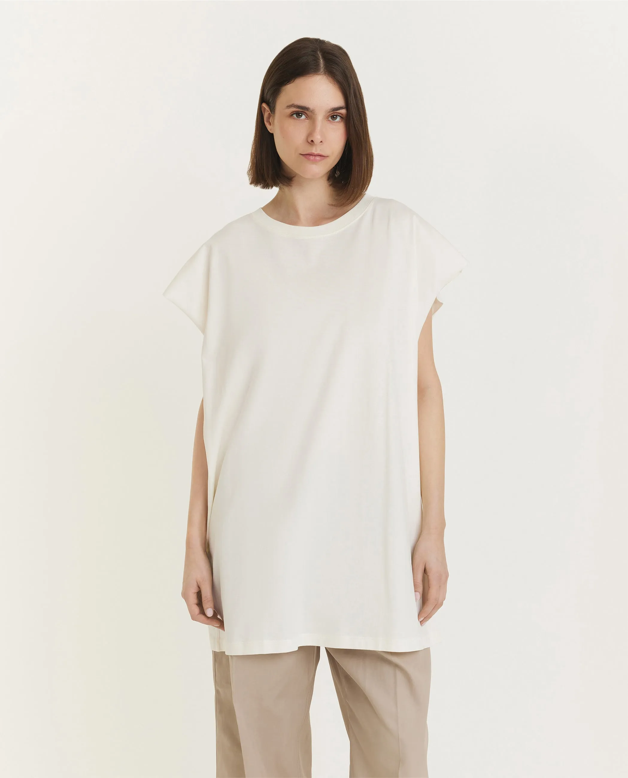 Mouwloze Jersey Top - Wit sold by Pauw Amsterdam