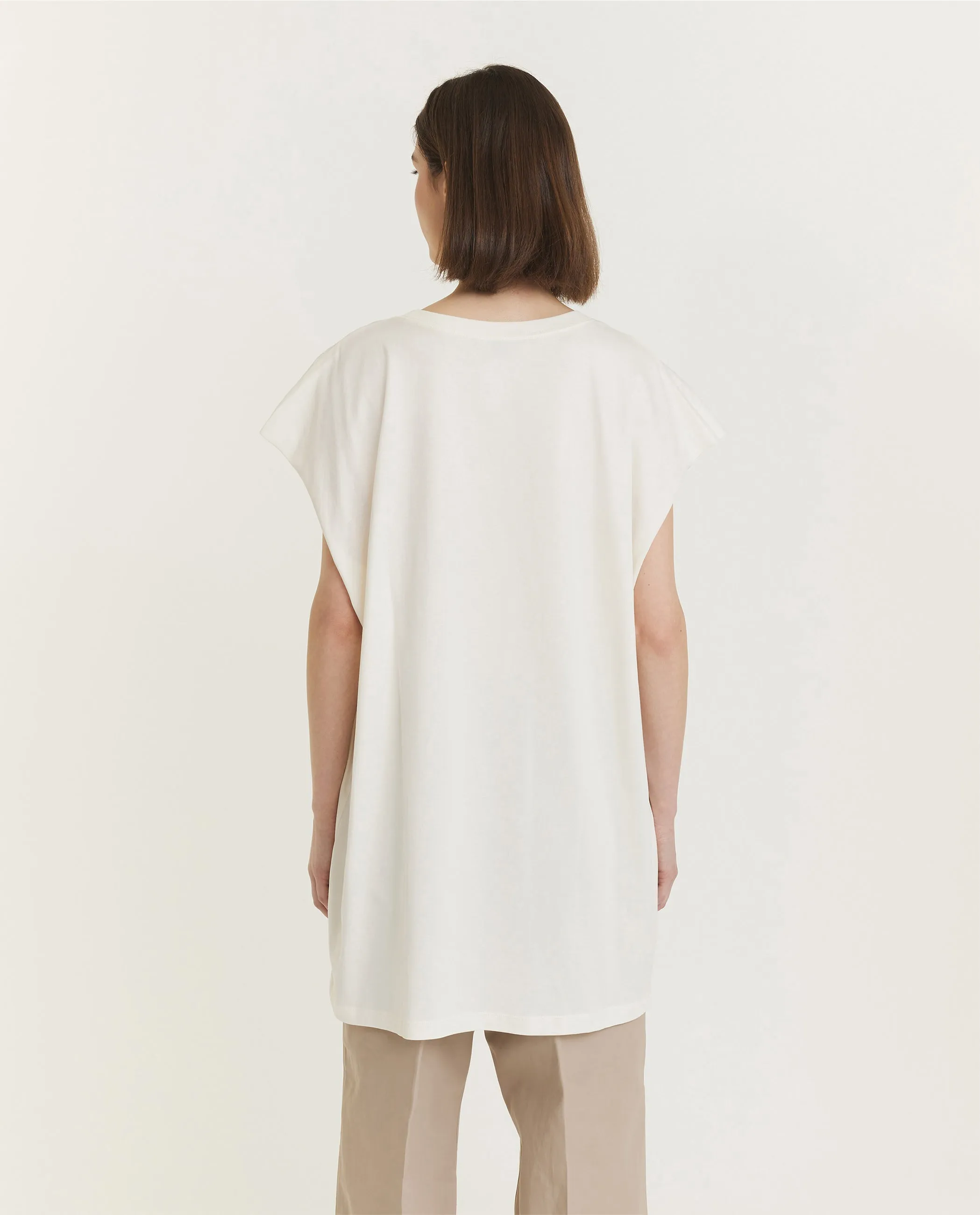 Mouwloze Jersey Top - Wit sold by Pauw Amsterdam product image thumbnail 5