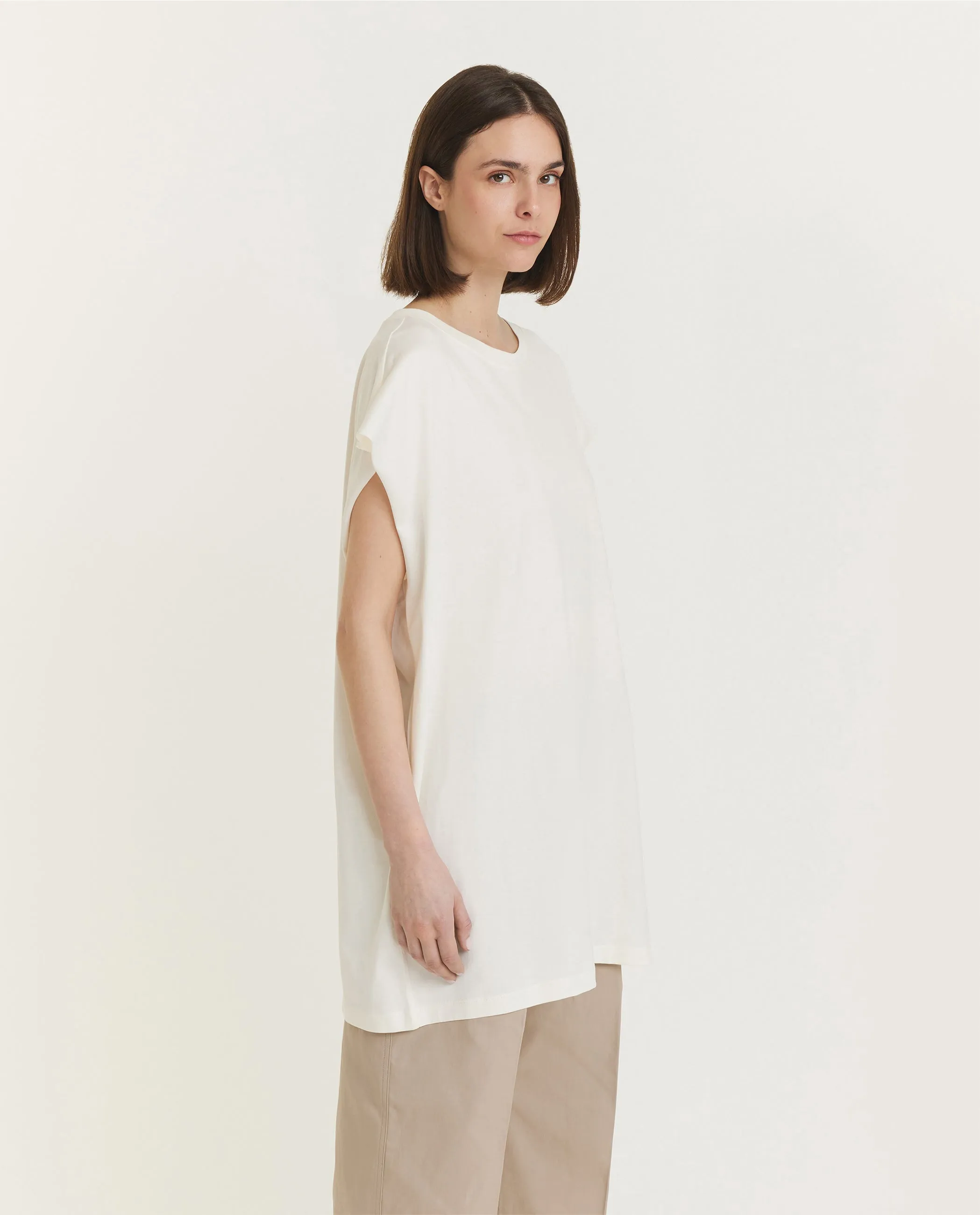 Mouwloze Jersey Top - Wit sold by Pauw Amsterdam product image thumbnail 4