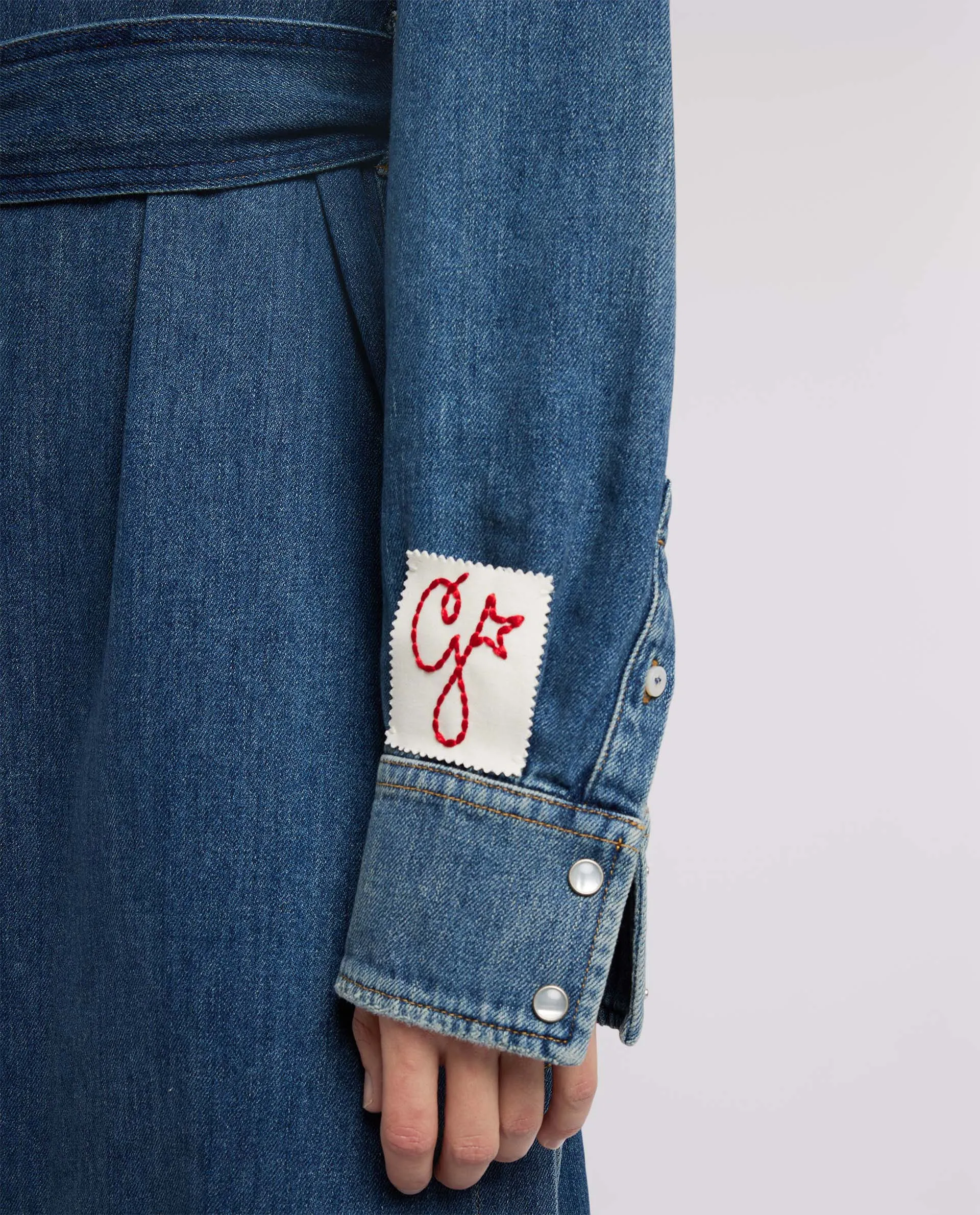 Denim Shirt Jurk sold by Pauw Amsterdam product image thumbnail 5