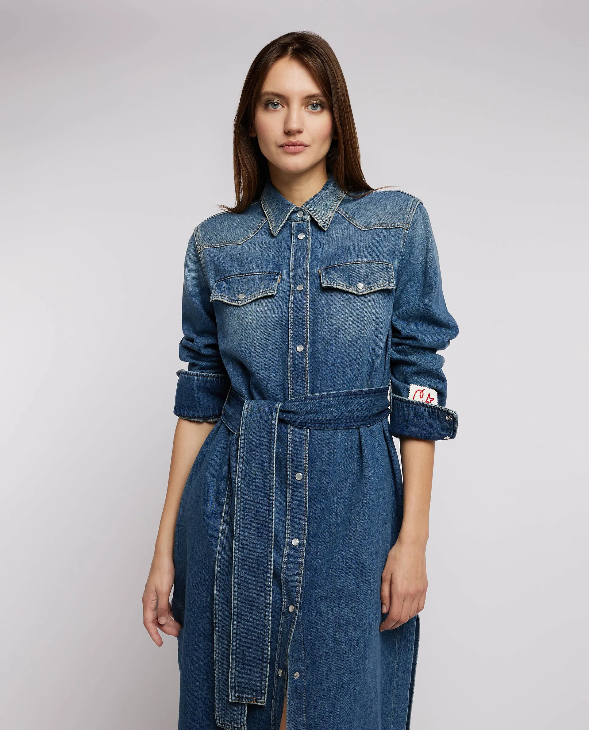 Denim Shirt Jurk sold by Pauw Amsterdam product image thumbnail 4
