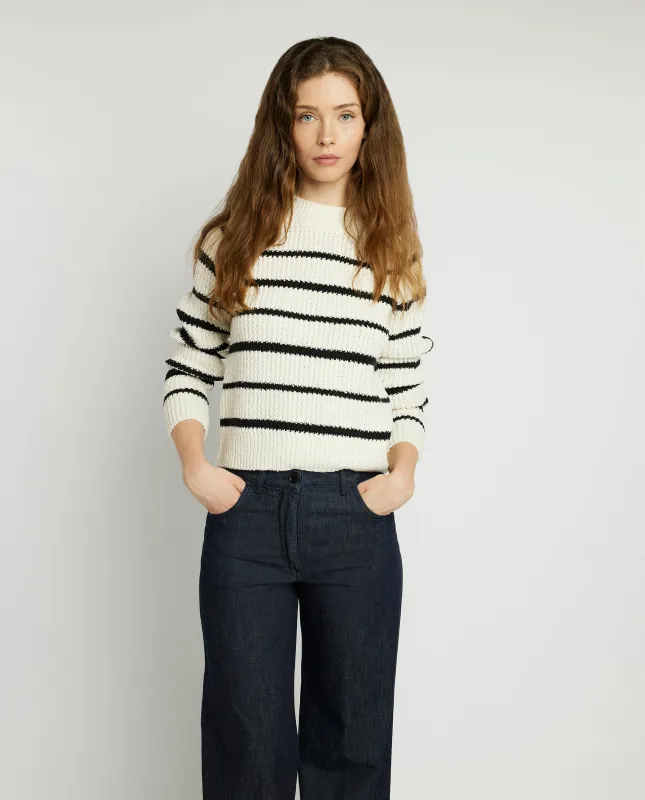 Gestreepte Trui - Ecru sold by Pauw Amsterdam