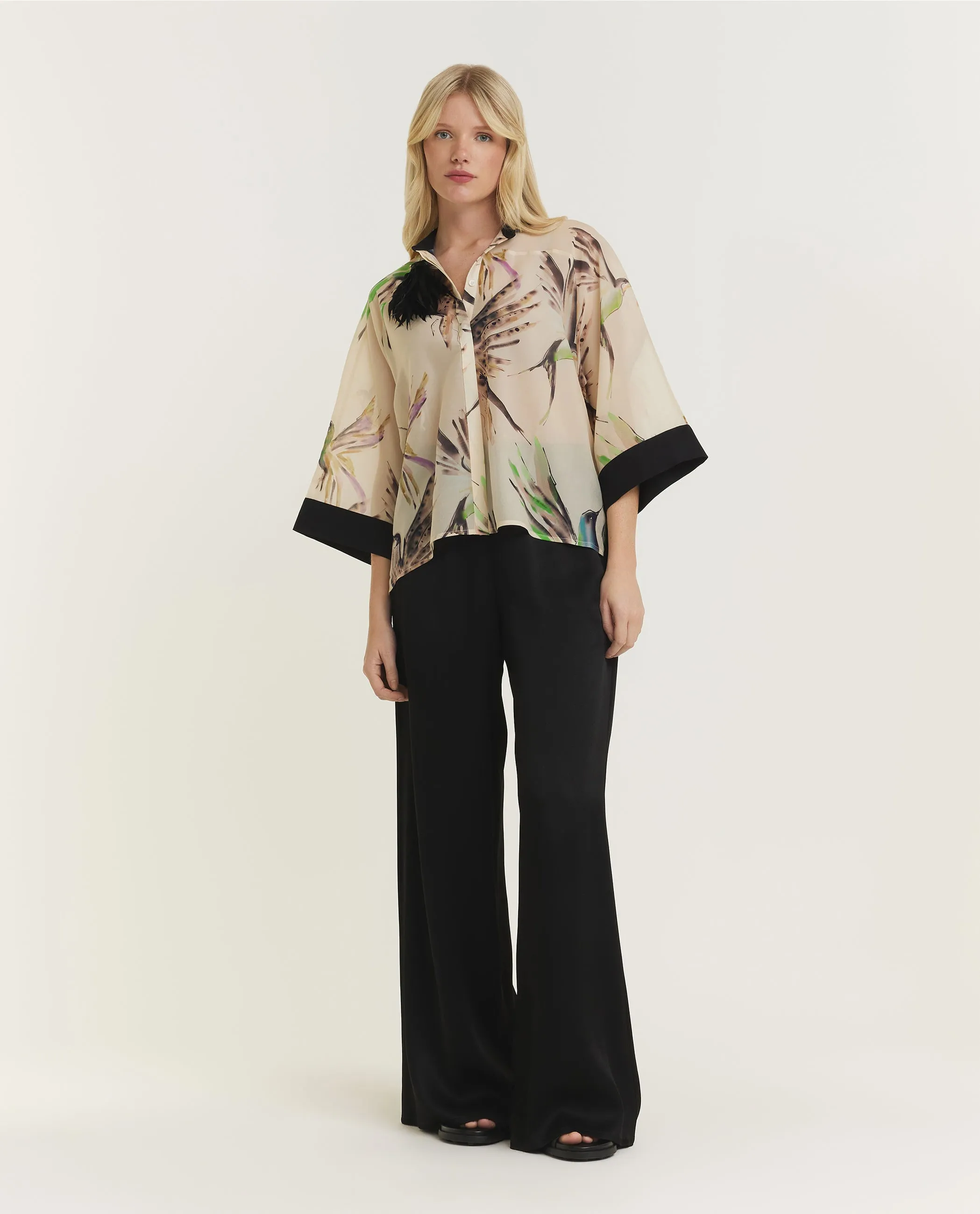 Veren Print Shirt - Ecru sold by Pauw Amsterdam product image thumbnail 3
