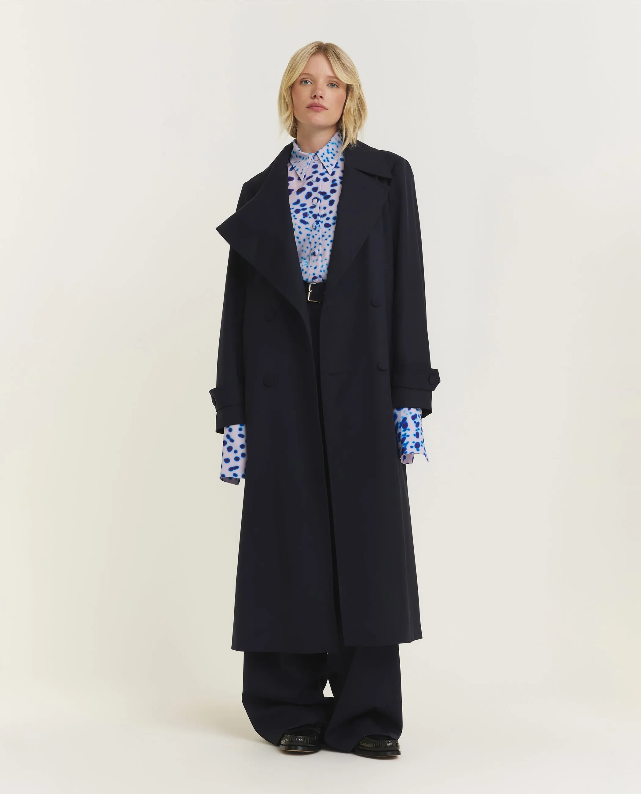 Wollen Broek met Riem - Donkerblauw sold by Pauw Amsterdam product image thumbnail 5