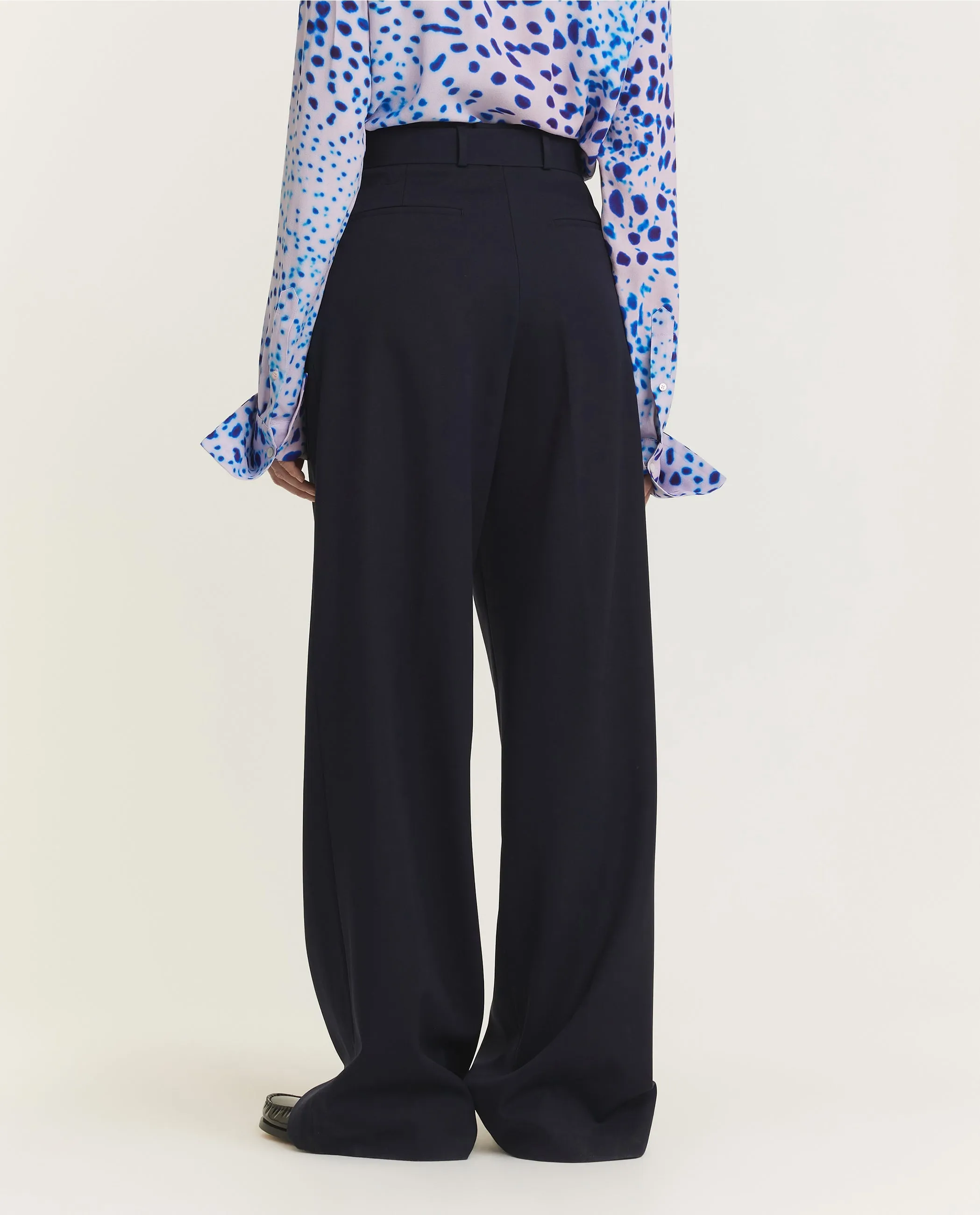 Wollen Broek met Riem - Donkerblauw sold by Pauw Amsterdam product image thumbnail 4