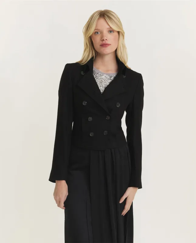 Linnen Mix Jasje - Zwart sold by Pauw Amsterdam