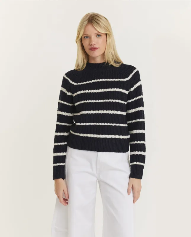 Gestreepte Trui - Donkerblauw sold by Pauw Amsterdam