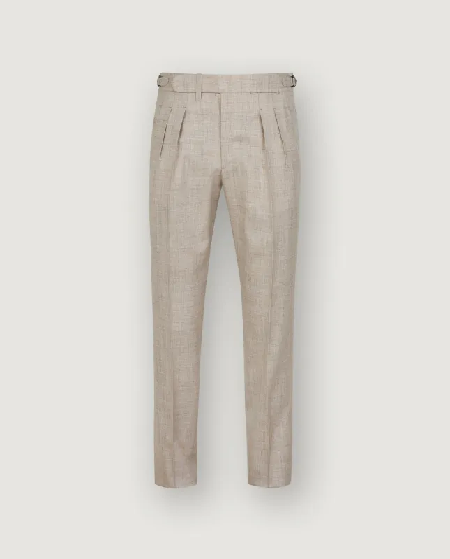Wol Mix Broek - Lichtbruin sold by Pauw Amsterdam