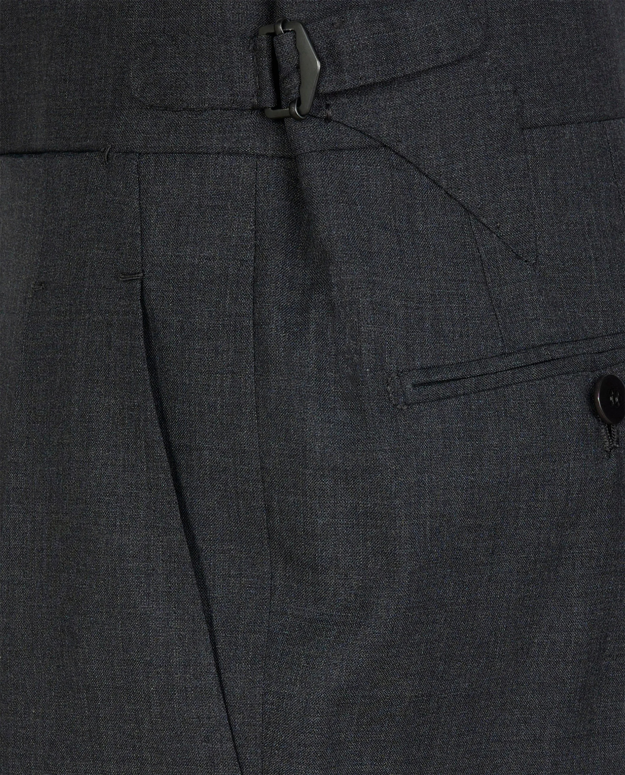 Wollen Bandplooi Broek - Donkergrijs sold by Pauw Amsterdam product image thumbnail 4