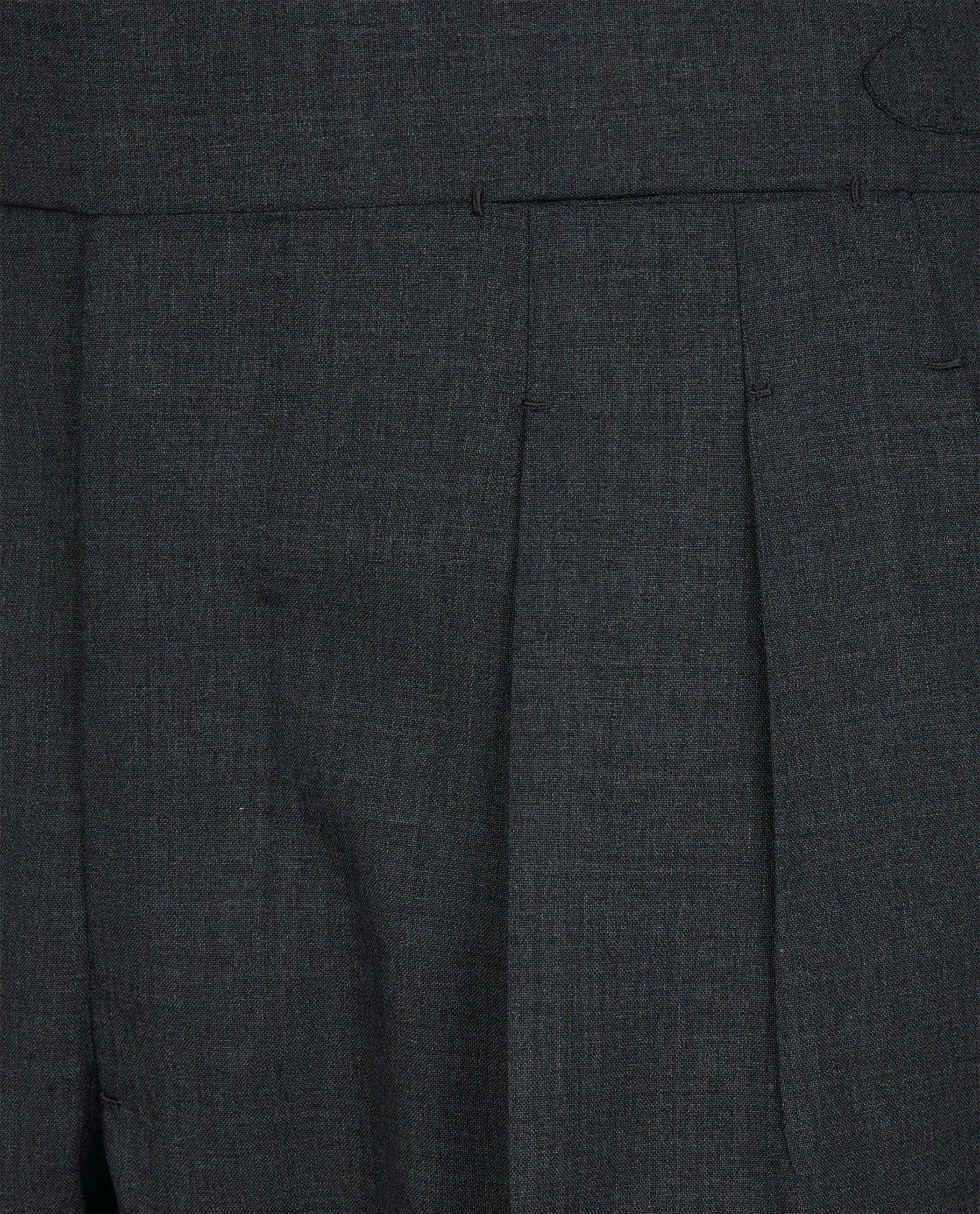 Wollen Bandplooi Broek - Donkergrijs sold by Pauw Amsterdam product image thumbnail 2