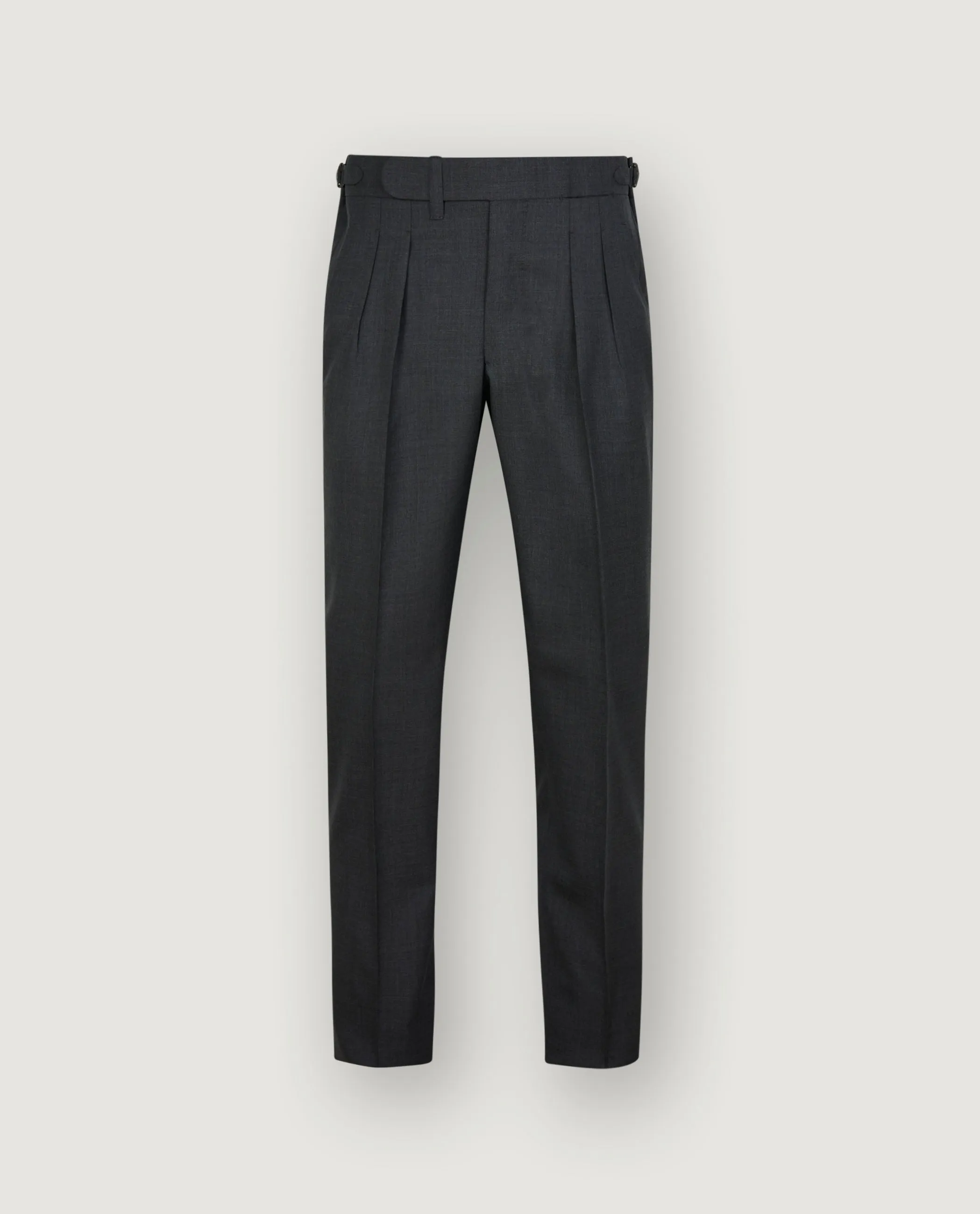 Wollen Bandplooi Broek - Donkergrijs sold by Pauw Amsterdam