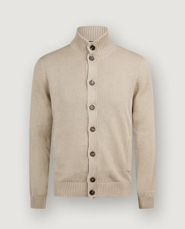 Linnen Katoen Chioto Vest - Lichtbruin sold by Pauw Amsterdam