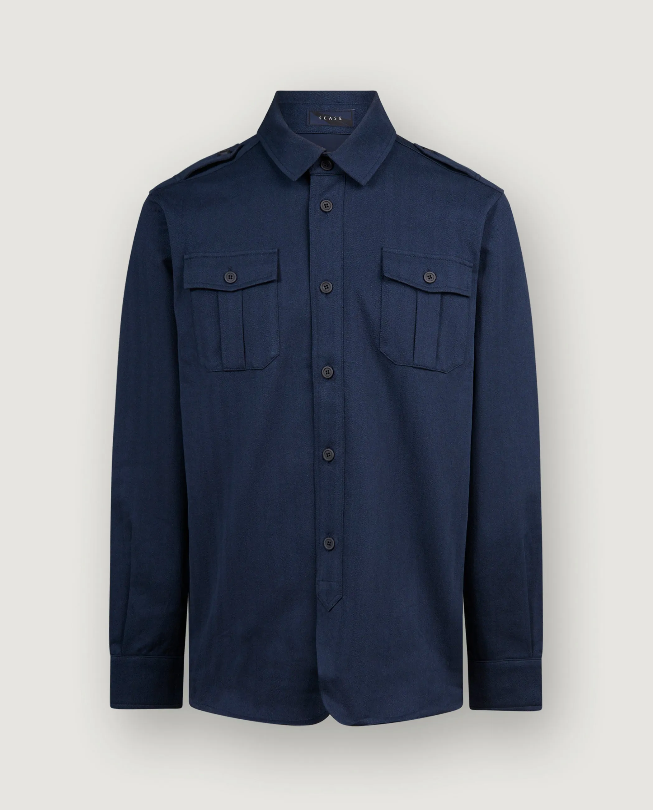 Utility Overshirt - Blauw sold by Pauw Amsterdam