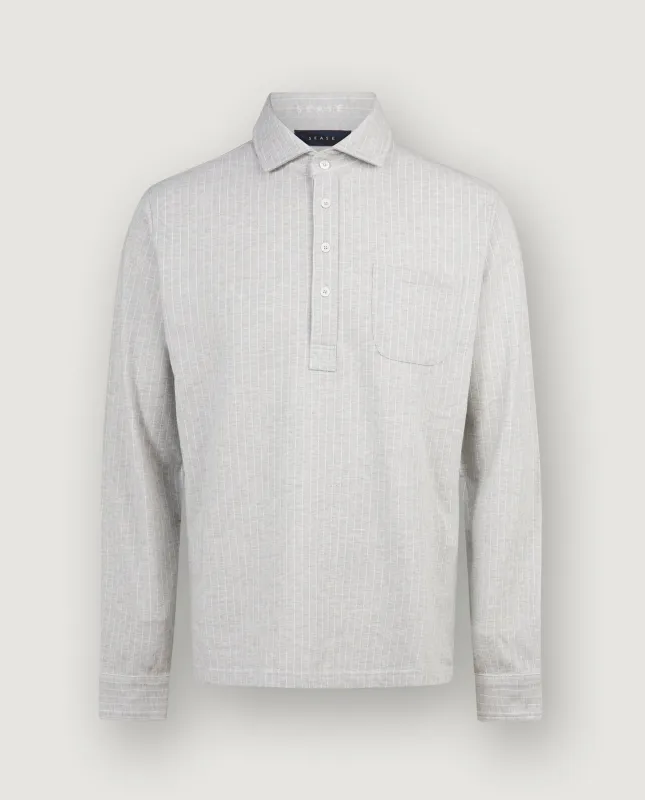 Krijtstreep Polo - Lichtgrijs sold by Pauw Amsterdam