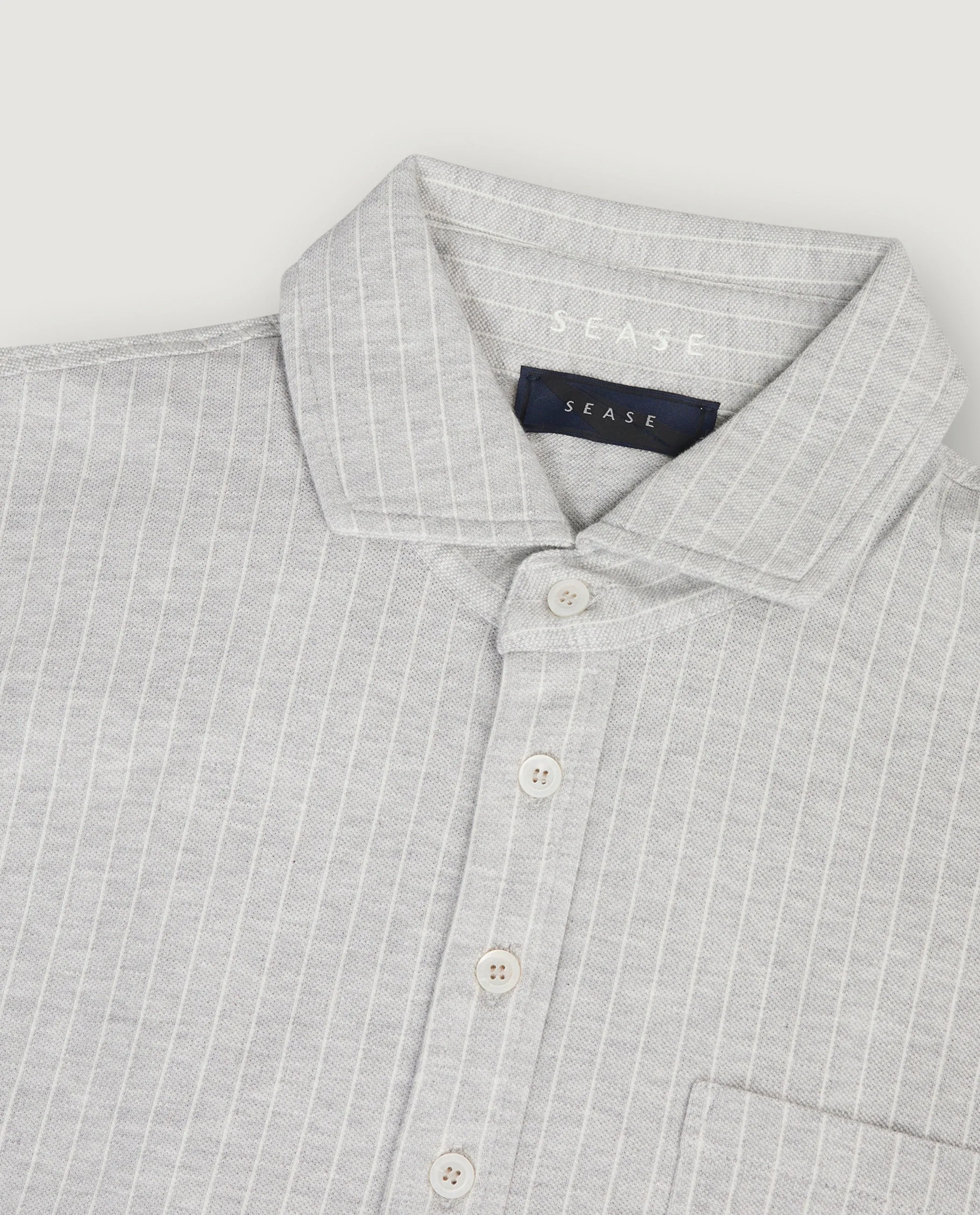 Krijtstreep Polo - Lichtgrijs sold by Pauw Amsterdam product image thumbnail 2