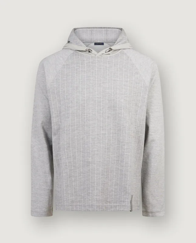 Krijtstreep Hoodie - Lichtgrijs sold by Pauw Amsterdam