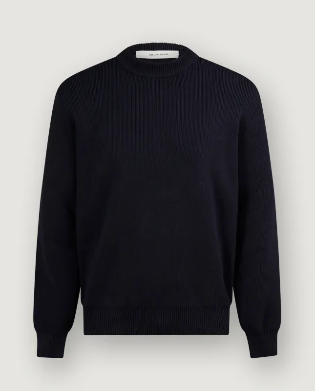 Katoenen Logo Trui - Donkerblauw sold by Pauw Amsterdam