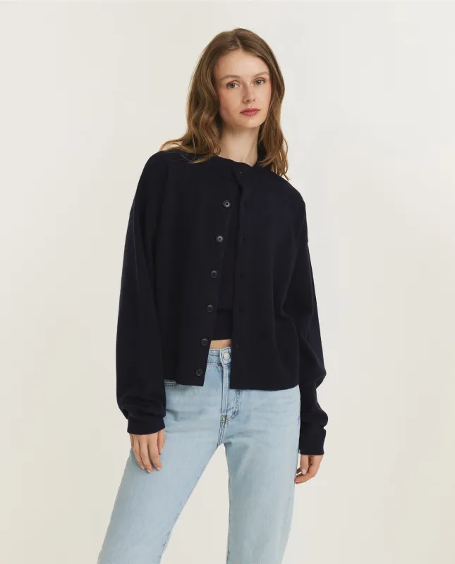 Cho Cardigan - Donkerblauw sold by Pauw Amsterdam