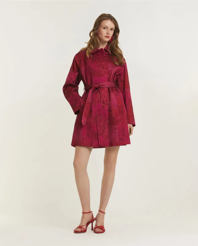 Katoen Mix Jas - Rood sold by Pauw Amsterdam