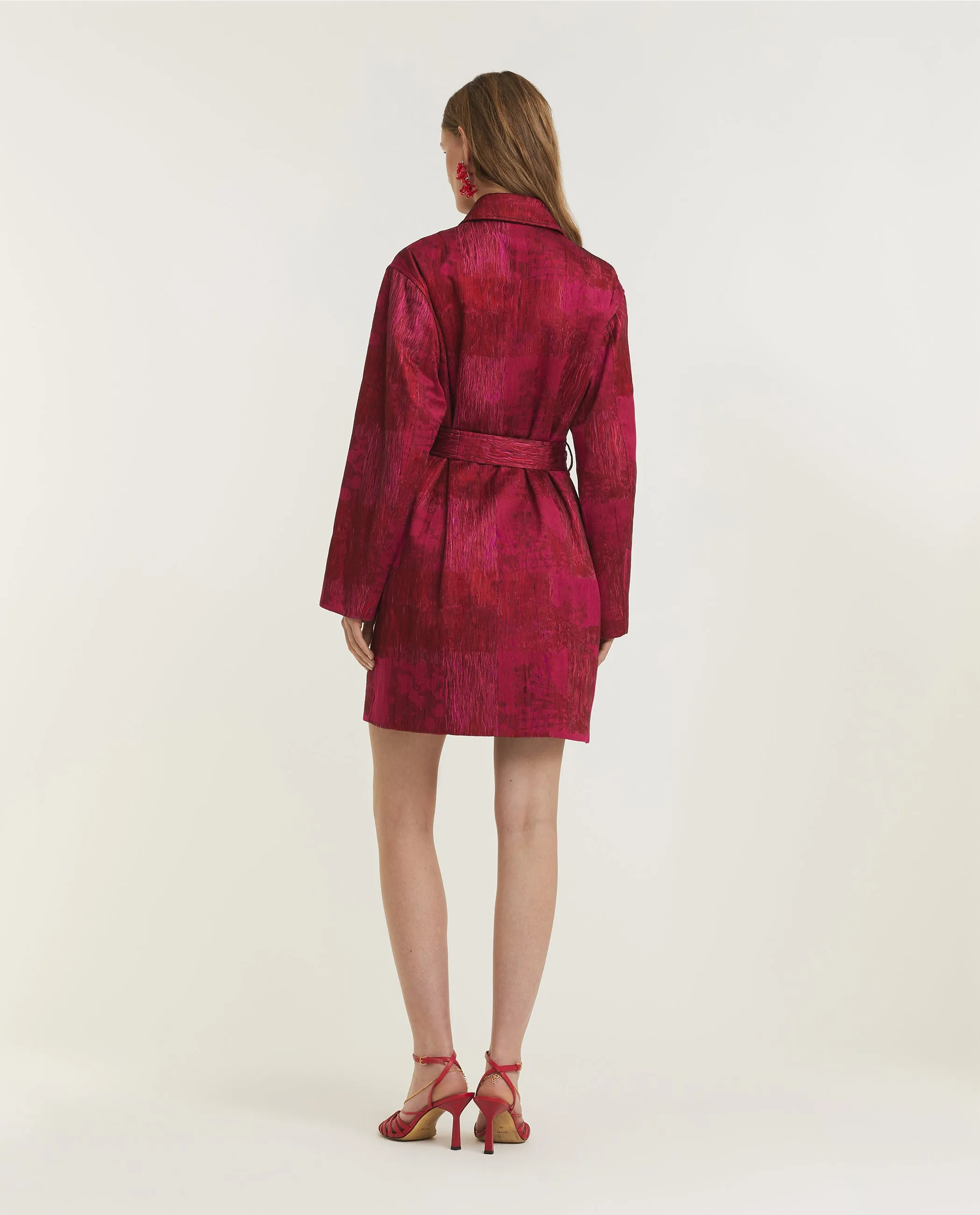 Katoen Mix Jas - Rood sold by Pauw Amsterdam product image thumbnail 4