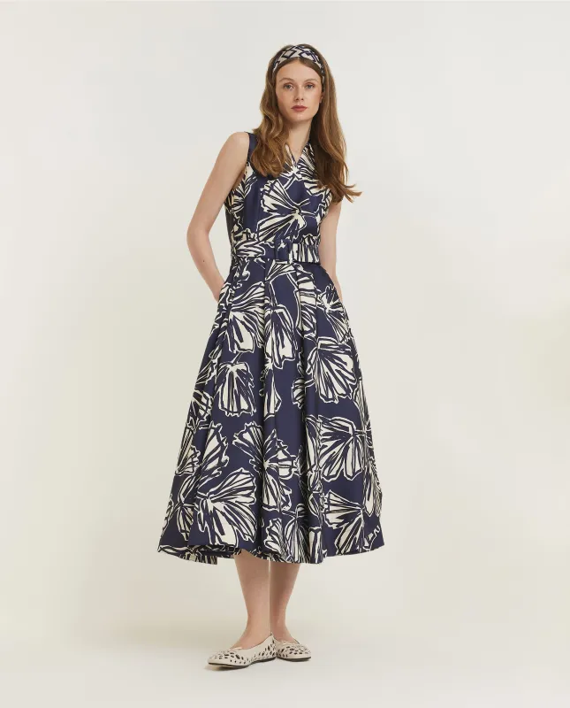 Patroon Jurk - Donkerblauw sold by Pauw Amsterdam