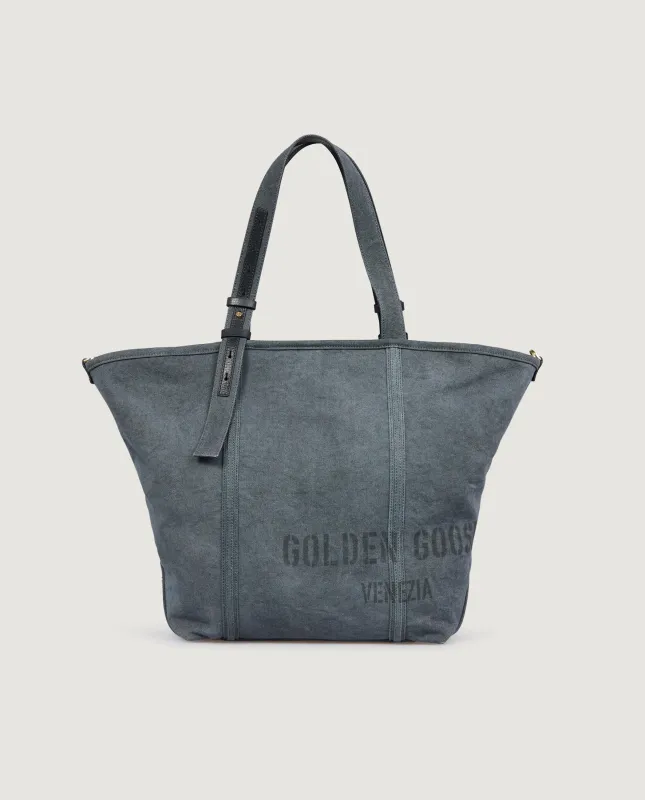 Canvas Tote Tas - Grijs made by Golden Goose