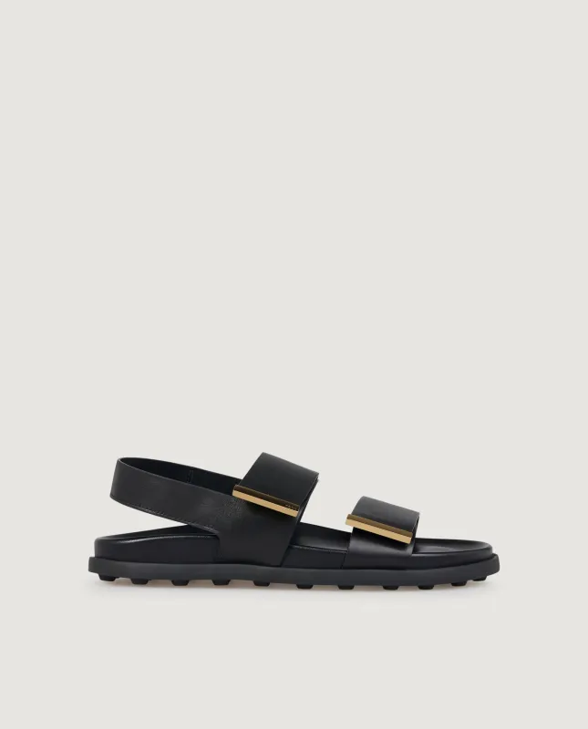Lederen Sandalen - Zwart sold by Pauw Amsterdam