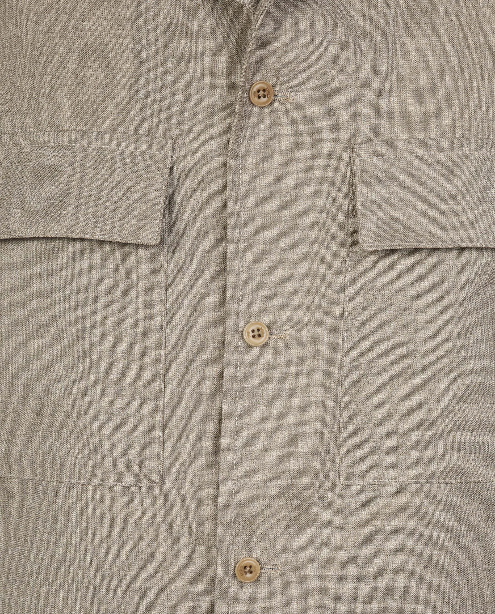 Wollen Overshirt - Lichtbruin sold by Pauw Amsterdam product image thumbnail 5