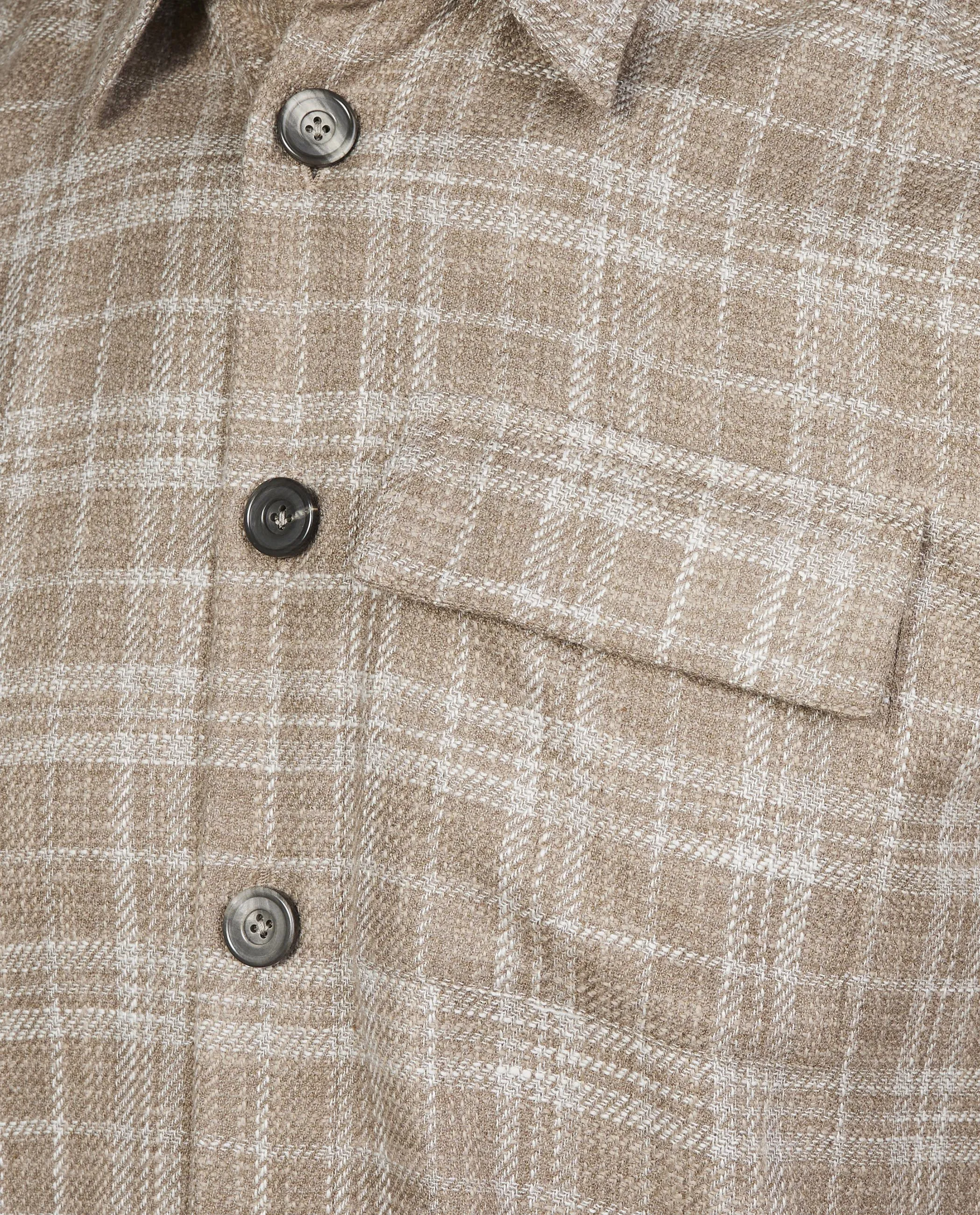 Cashmere Mix Overshirt - Lichtbruin sold by Pauw Amsterdam product image thumbnail 4