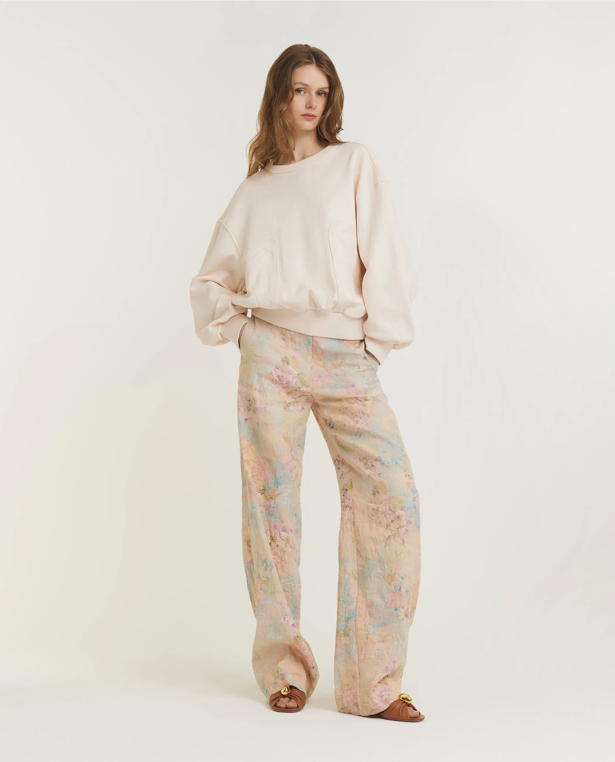 Katoenen Ronde Hals Trui - Wit sold by Pauw Amsterdam product image thumbnail 3