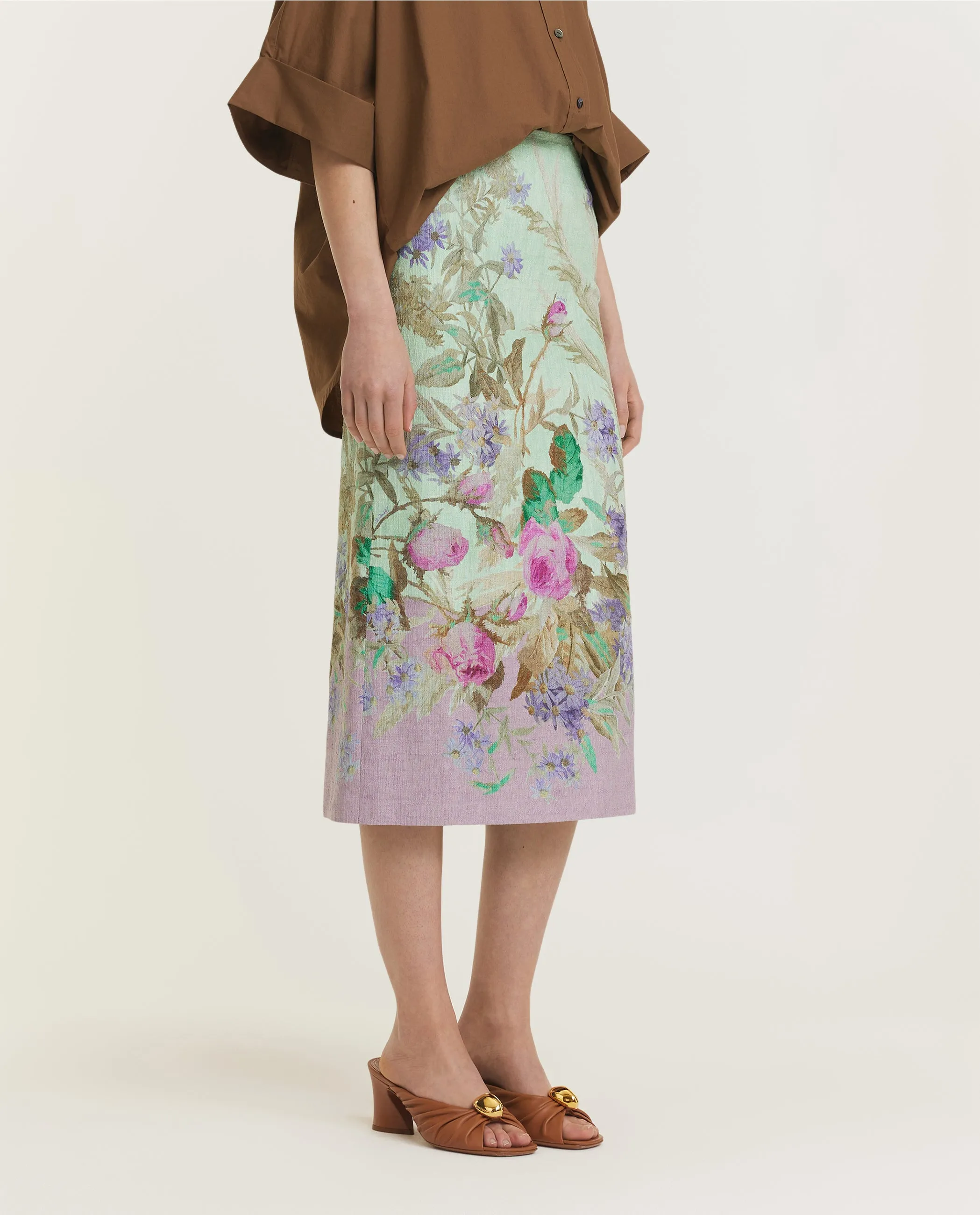 Katoenen kokerrok - Groen sold by Pauw Amsterdam product image thumbnail 3