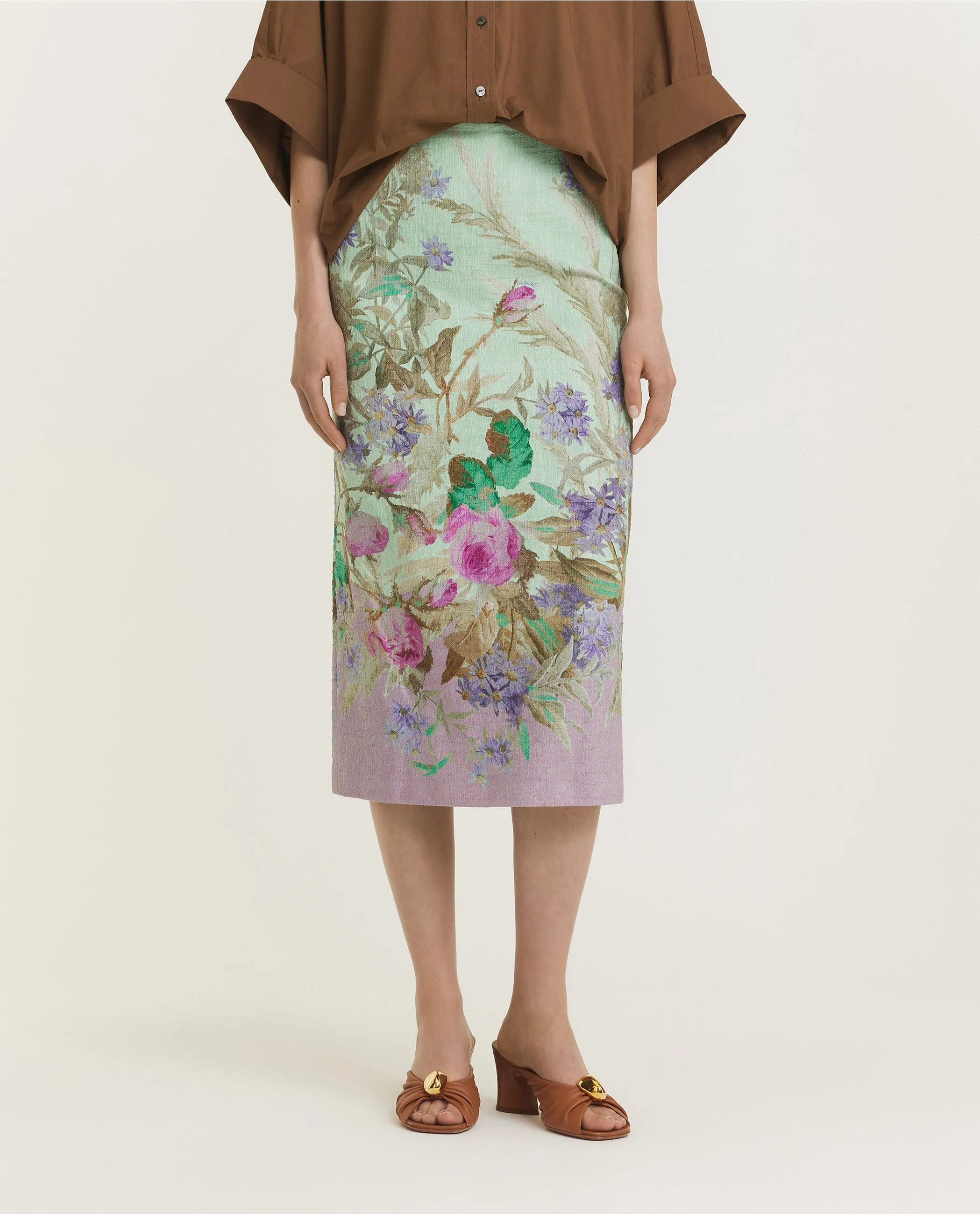 Katoenen kokerrok - Groen sold by Pauw Amsterdam product image thumbnail 2