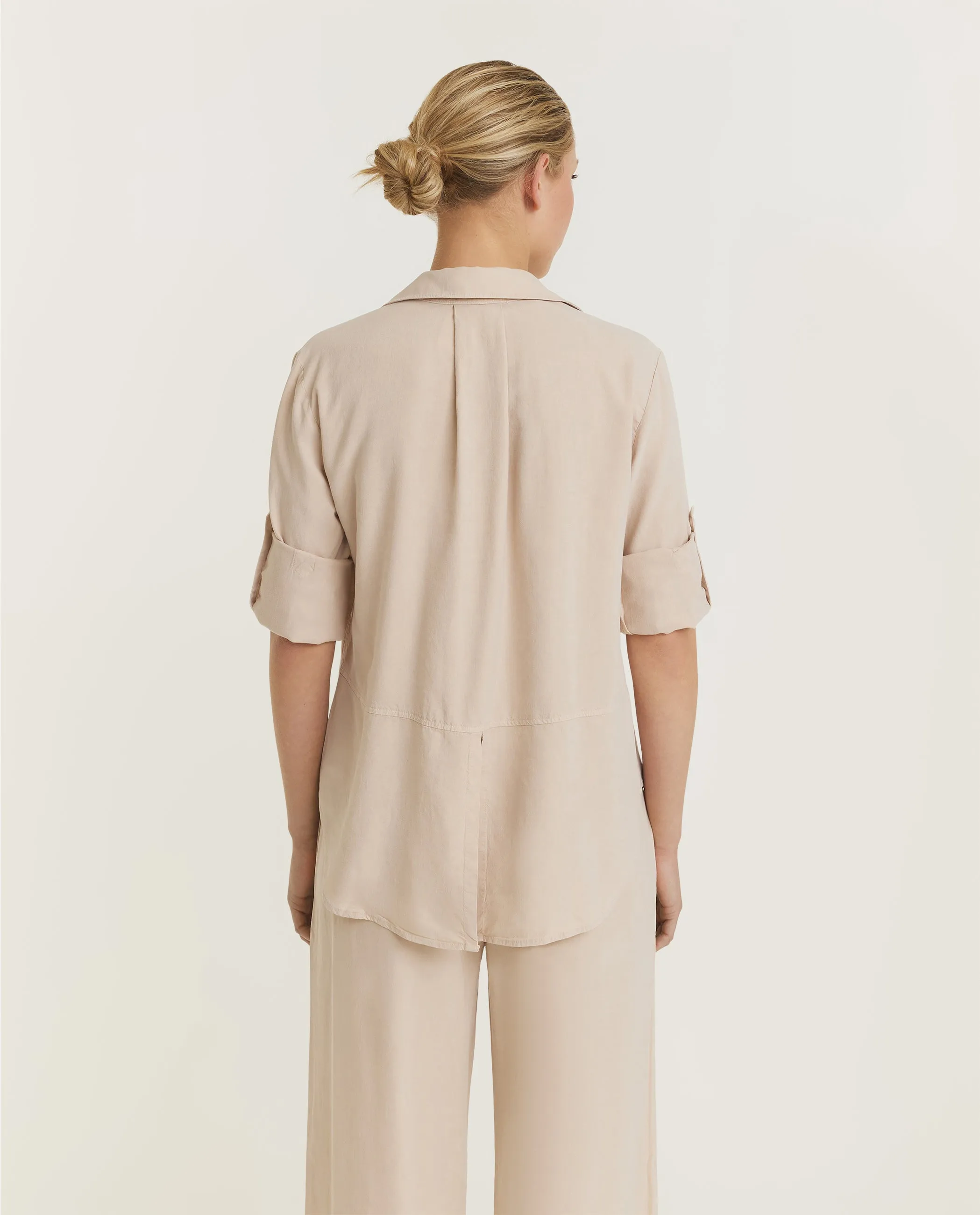 Tencel Blouse - Lichtbruin sold by Pauw Amsterdam product image thumbnail 5