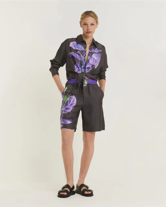 Zijden Print Short - Zwart sold by Pauw Amsterdam