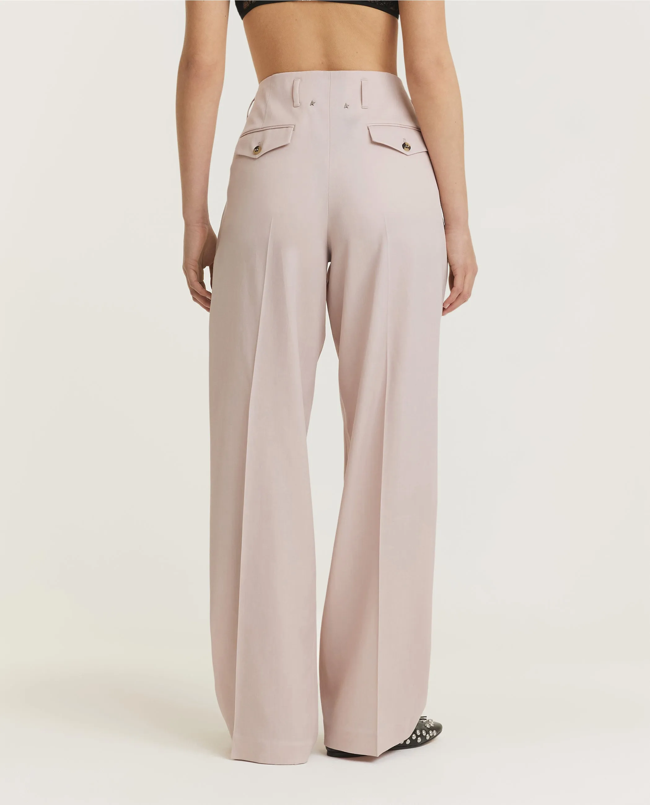 Wollen Bandplooi Broek - Roze sold by Pauw Amsterdam product image thumbnail 4