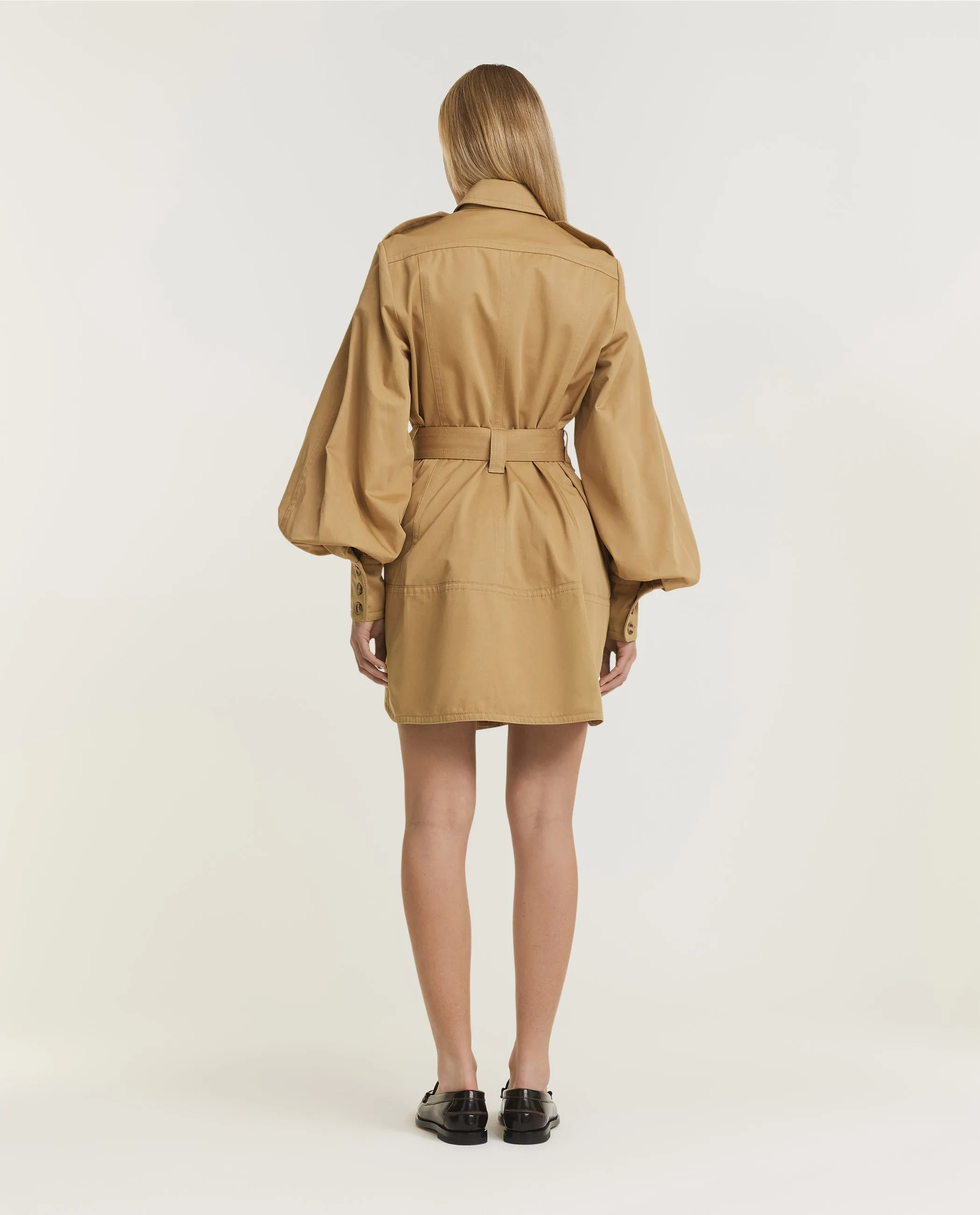 Cargo Mini Jurk - Lichtbruin sold by Pauw Amsterdam product image thumbnail 4