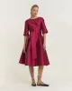 Korte Mouwen Midi Jurk - Roze sold by Pauw Amsterdam