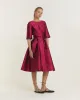 Korte Mouwen Midi Jurk - Roze sold by Pauw Amsterdam