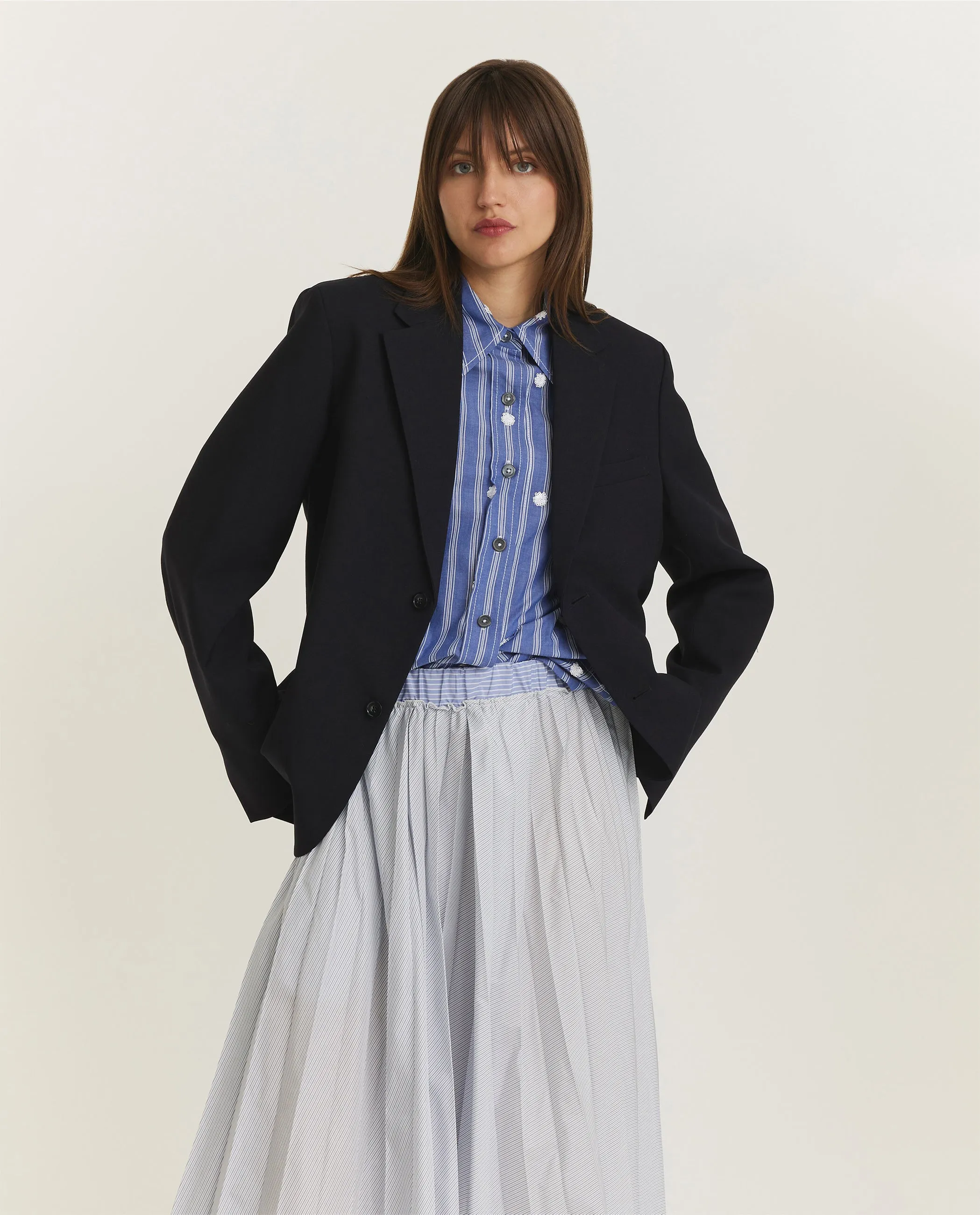 Klassieke Wollen Blazer - Donkerblauw sold by Pauw Amsterdam