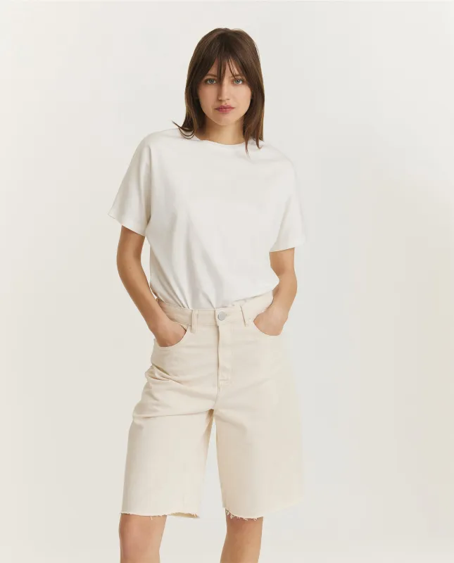 Comfort Katoen T-Shirt - Ecru sold by Pauw Amsterdam