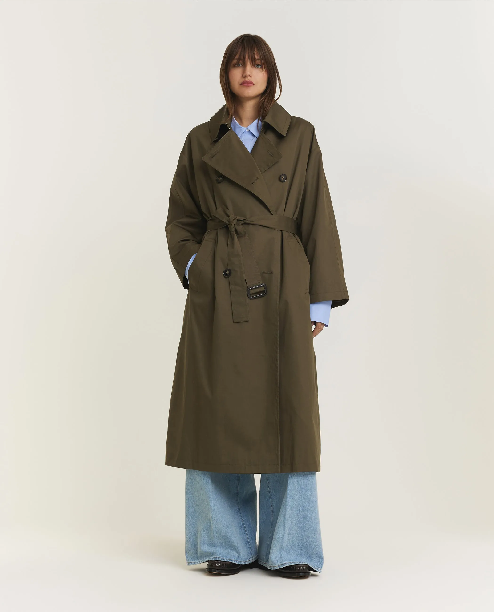 Katoenen Trenchcoat - Groen sold by Pauw Amsterdam product image thumbnail 3