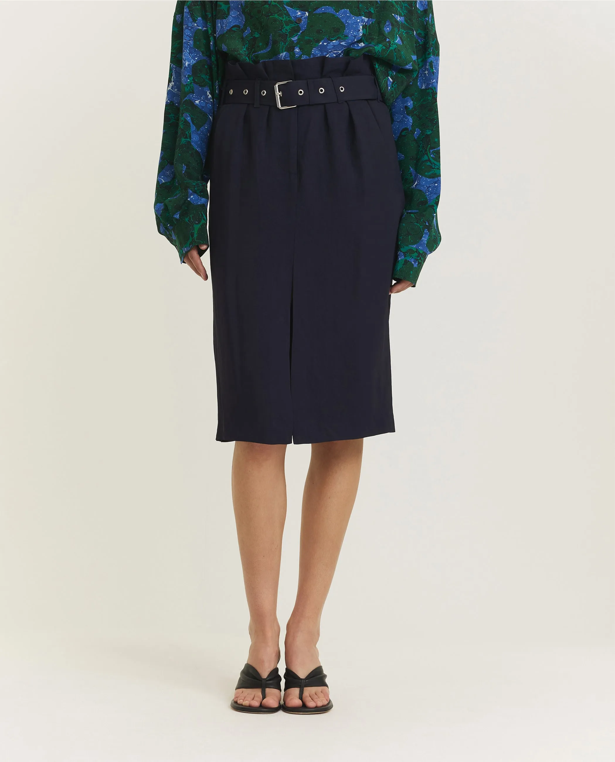 Rok Met Riem - Donkerblauw sold by Pauw Amsterdam product image thumbnail 2